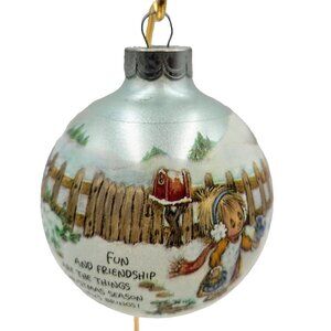 Hallmark 1989 Christmas Ornament Betsy Clark Tree Trimmer Collection Glass Box